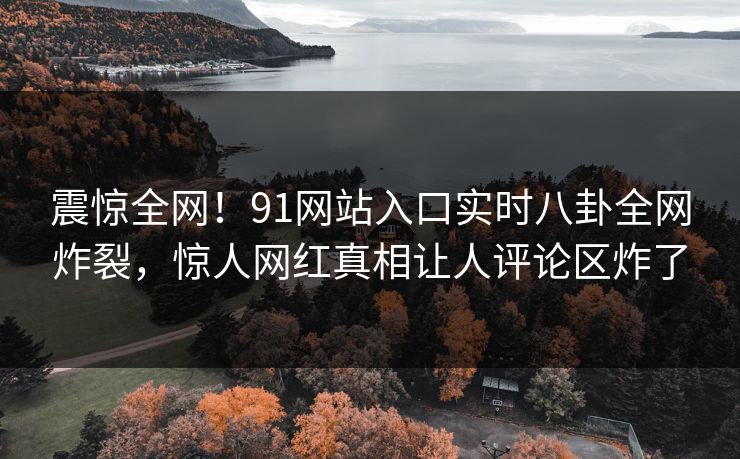 震惊全网！91网站入口实时八卦全网炸裂，惊人网红真相让人评论区炸了